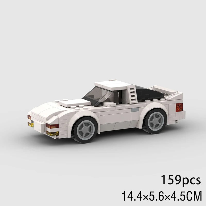 Supercar F1 City Speed Champions Racing Car RX-7 Model Building Blocks MOC Supercar Racers Vehicle Technique Bricks Kids Toys