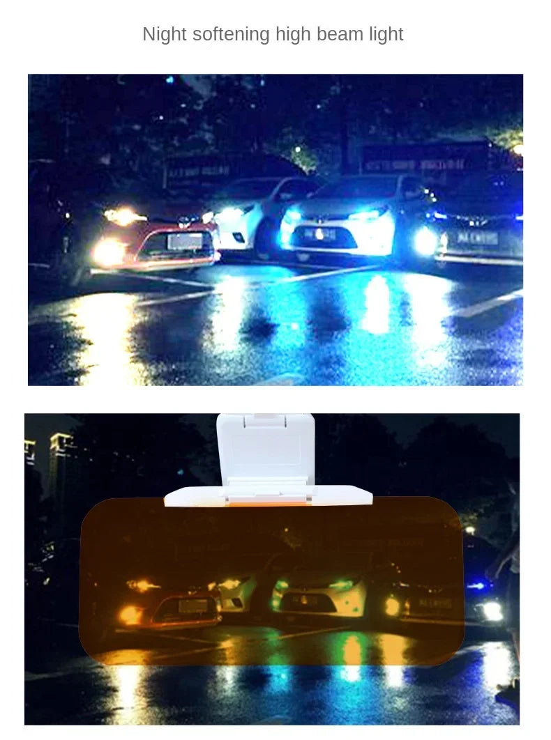 2 in 1 Car Sun Visor Goggle Night Vision Driving HD Anti Sunlight Dazzling Day Mirror Anti-UV Auto Interior Mirrors Sunshades