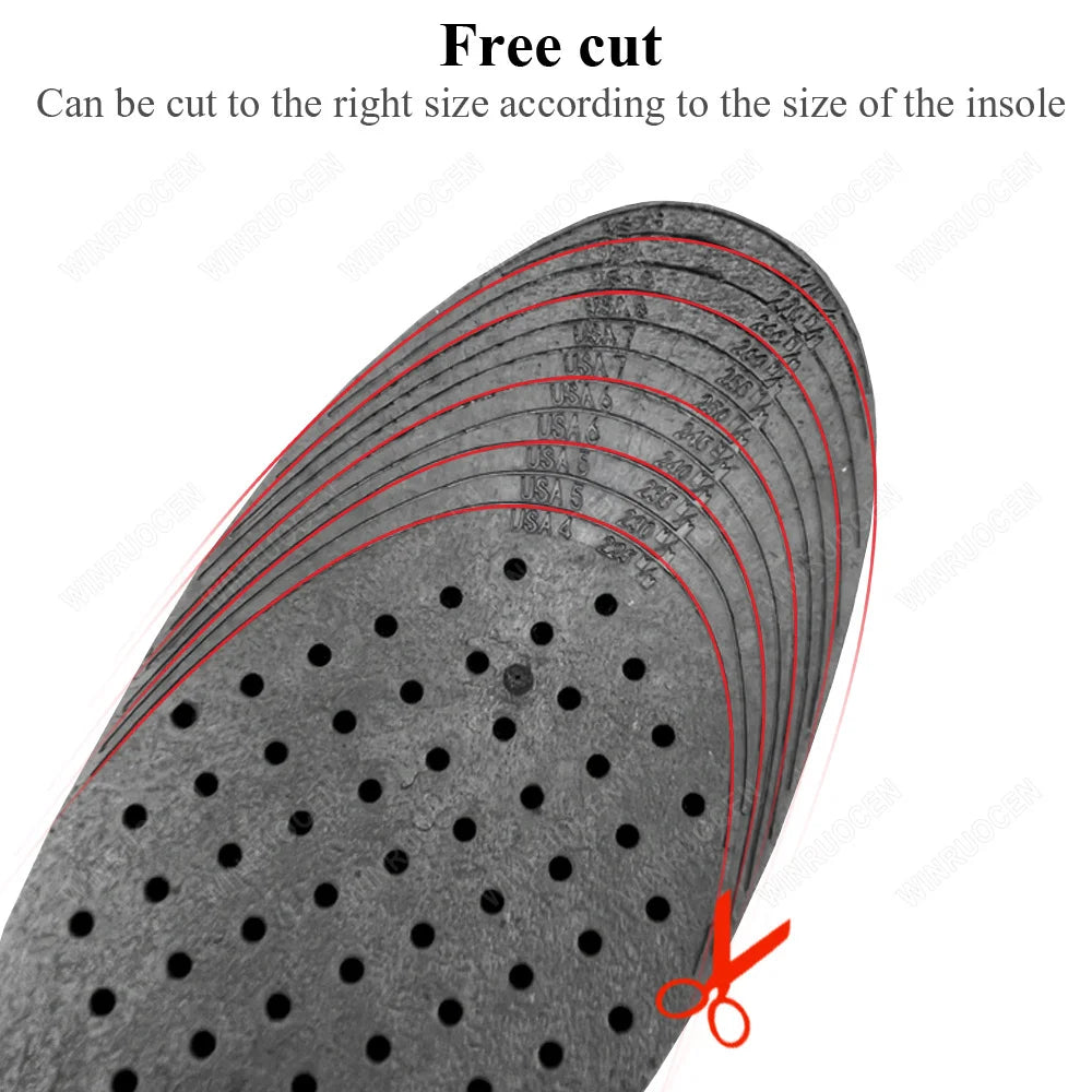 3-9cm Height Increase Insoles for Men Women Elevator Shoes Cushion Unisex Sneakers Heel Lifting Insert Heighten Insoles