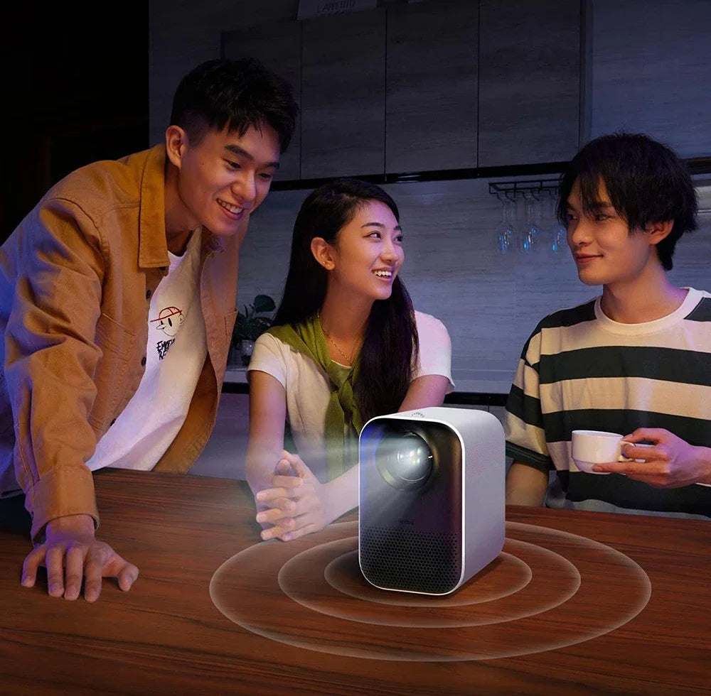 Miniproyector inteligente Xiaomi Redmi, 150 lúmenes ANSI, portátil, doble WIFI, Bluetooth, 1080P, cine en casa de alta definición