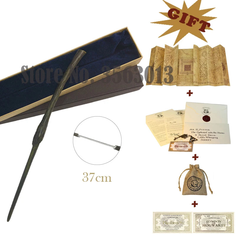 27 Kinds Wands with Map Letter 2 Tickets Necklace Cloth Bag and orginal Box