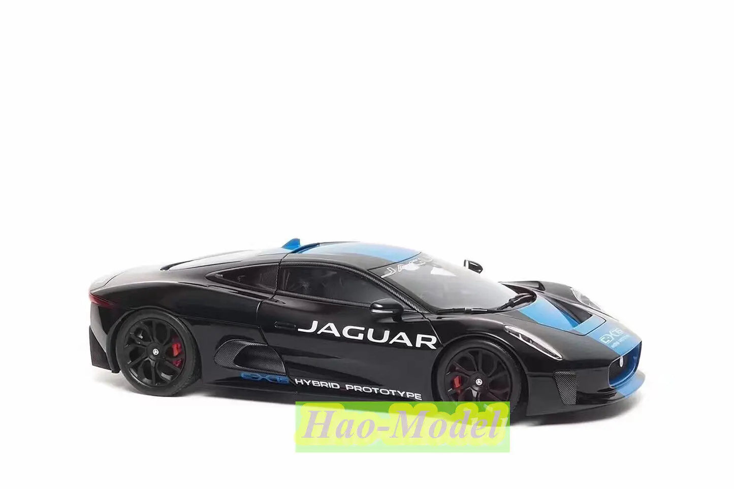 Almost real 1/18 For Jaguar C-X75 2013 Alloy Diecast Car Model Toys Boys Birthday Gifts Hobby Display Collection Ornaments Black