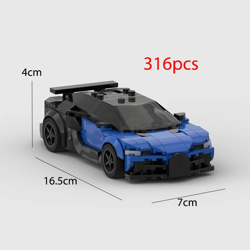 2022 Hot MOC Speed City Car Champion Racer Classic Supercar Building Blocks Brick Racing Super Technique Creative Garage DIY Set