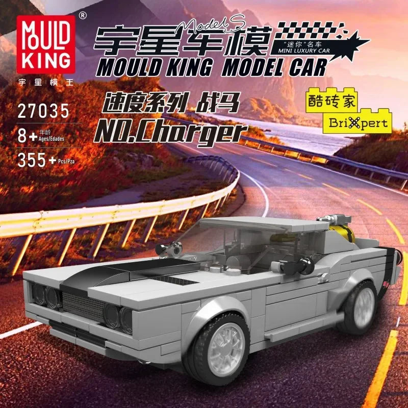 Modèle Yuxing mini modèle de voiture célèbre course de sport huit grilles jouets éducatifs pour enfants assemblés en blocs de construction