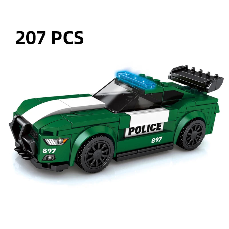 67 models City Racing Car Speed Champions Sports Building Blocks Bricks Classic Rally Super Racers F1 Great Vehicles kits toys