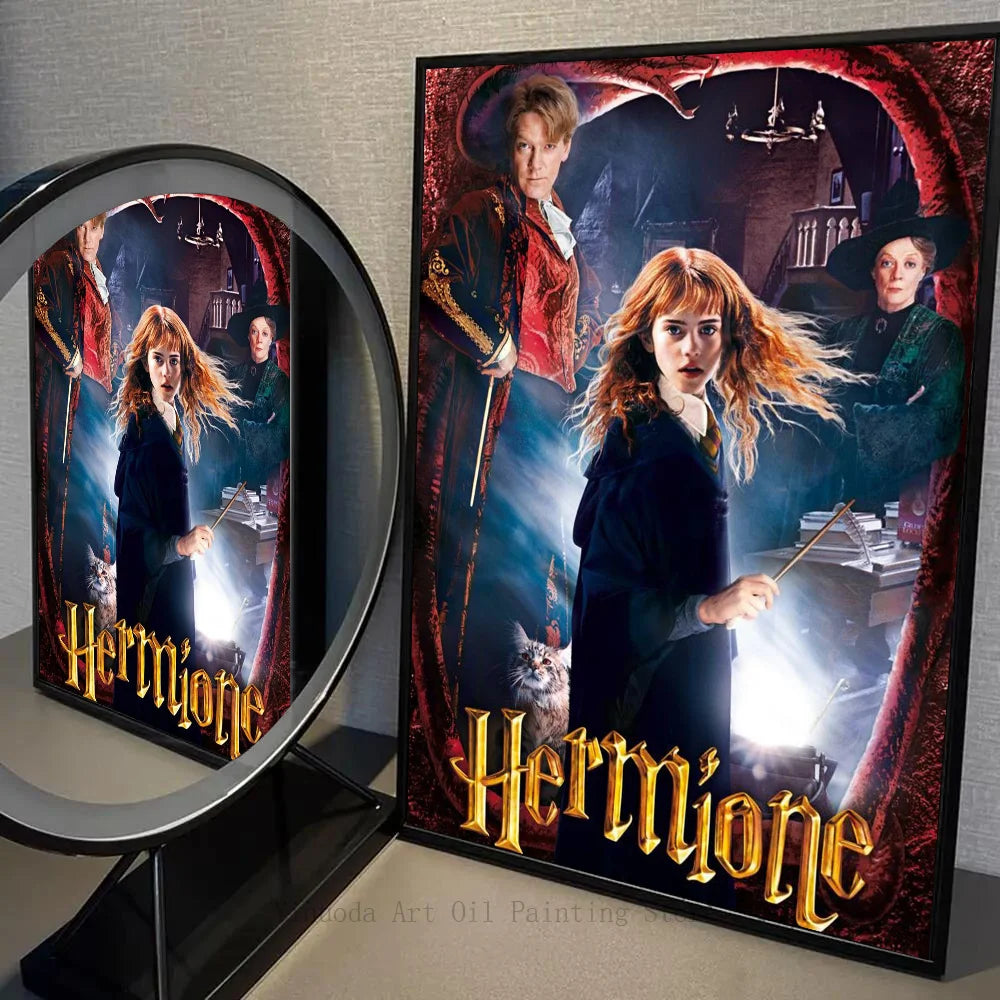 1 póster de Harry Potter autoadhesivo de papel impermeable para decoración de pared de cafetería, bar y habitación
