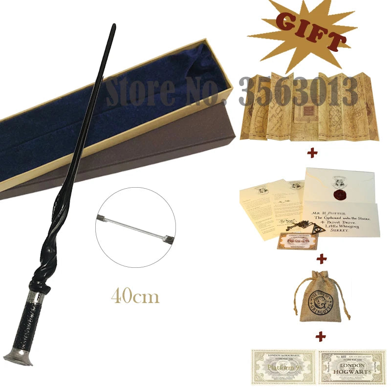 27 Kinds Wands with Map Letter 2 Tickets Necklace Cloth Bag and orginal Box