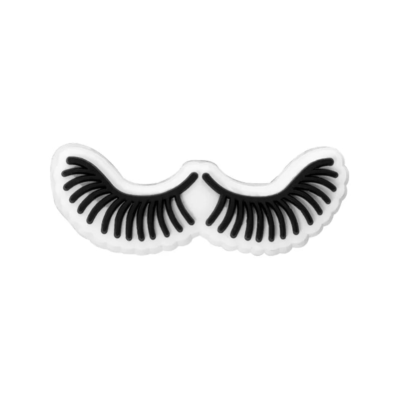 1 breloque pour chaussures en PVC pour filles et femmes, accessoires de maquillage, de rouge à lèvres, de couronne pour talons hauts, adaptés aux sabots, ornements de sandales de jardin