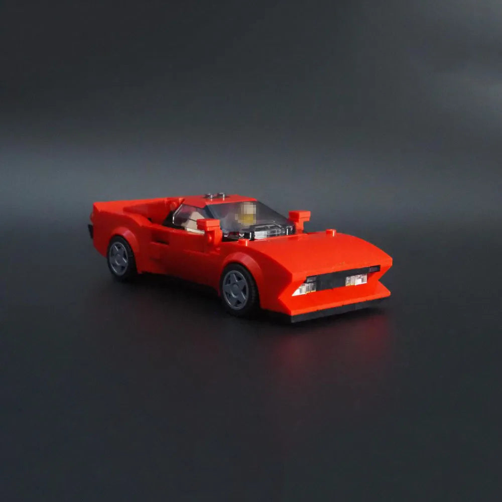 341PCS MOC 288 GTO - Speed Champions 8 Studs Wide Building Blocks Racing DIY Assembly Model Toy Brick Children's Birthday Gifts