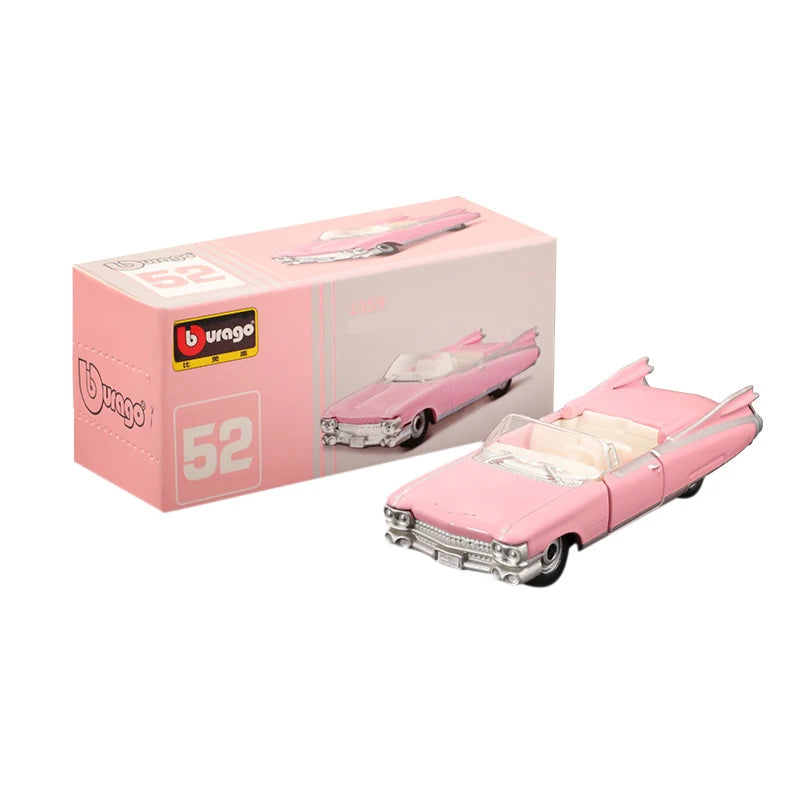 1/64 Simulated Parking Lot Model Classic Static Car Bburago Alloy Diecasting Vehicles Miniature Scene Assembly Display Frame Toy