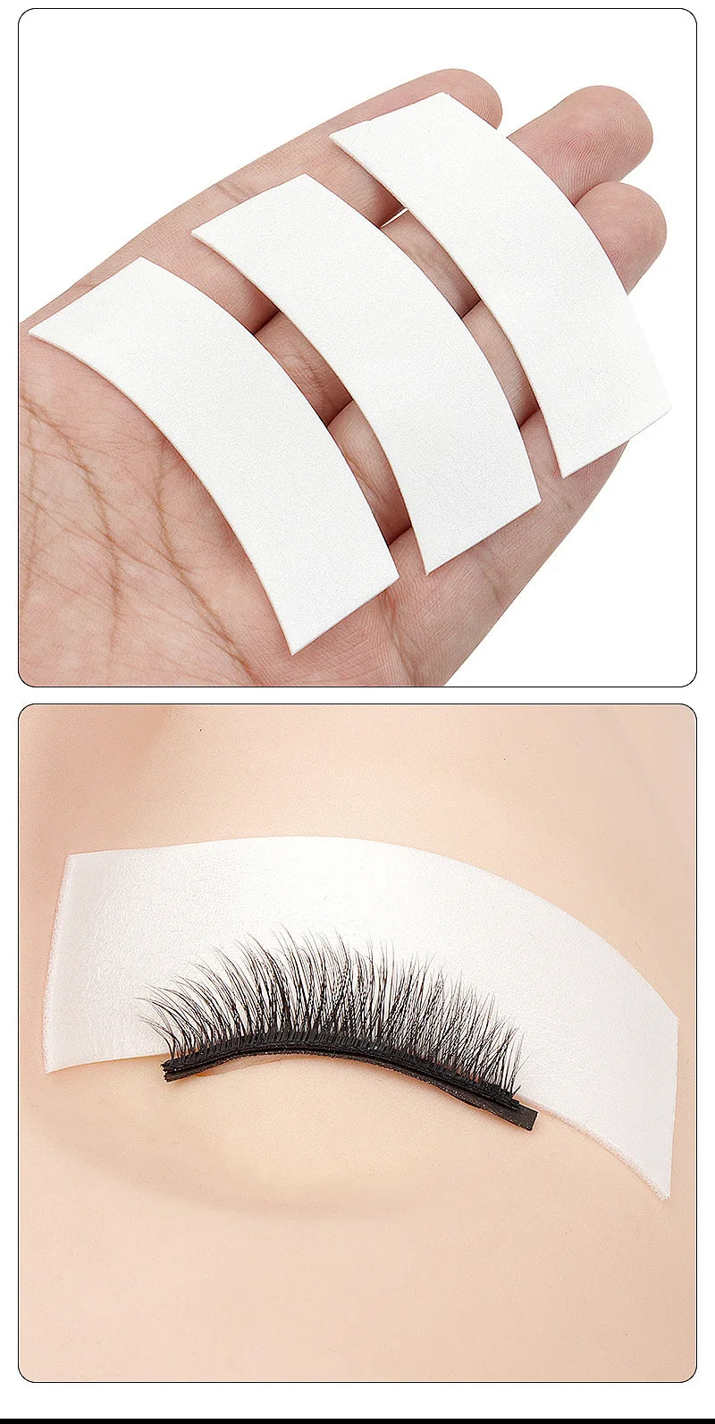 110 piezas/rollo de almohadillas de espuma micro para los ojos, cintas para extensiones de pestañas, accesorios de maquillaje, suministros para levantamiento de pestañas, almohadillas de espuma micro para debajo de las pestañas