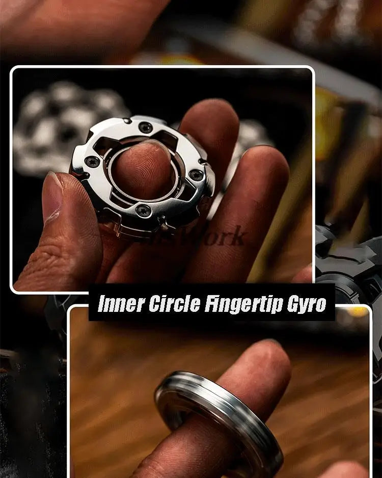 WANWU EDC Zeus X Linkage Structure Titanium Alloy Fingertip Gyro Finger Ring Decompression Toy