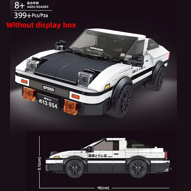 Technical Moc Car City Speed Champion Sports Car Racing Vehicle Building Blocks Brick Educational Construction Toys