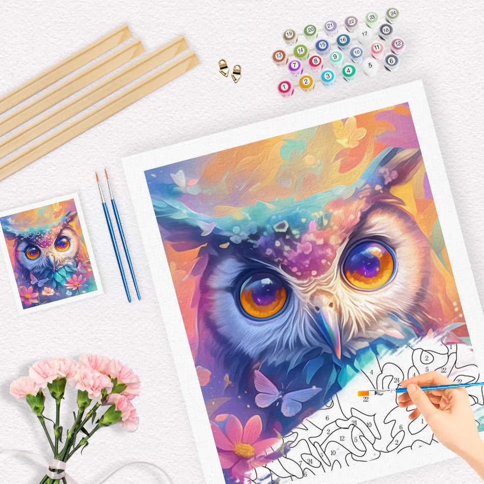 RUOPOTY-Paint By Adult Numbers Animal Color Abstract Crafts Supplies Adults Paintings On Number Picture Drawing Home Decoration