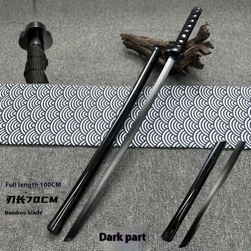 Tai Sword Katana Oriental Draw Sword with Sheath Tang Hengdao Wooden Sword Ancient Style Children's Toy Bamboo Wooden