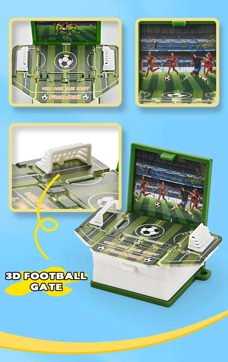 2024 3D Folding Bomb Explosion Book Novelty Mini Football Match Astronaut Keychain Children's Handheld Game Board Games Boy Gift
