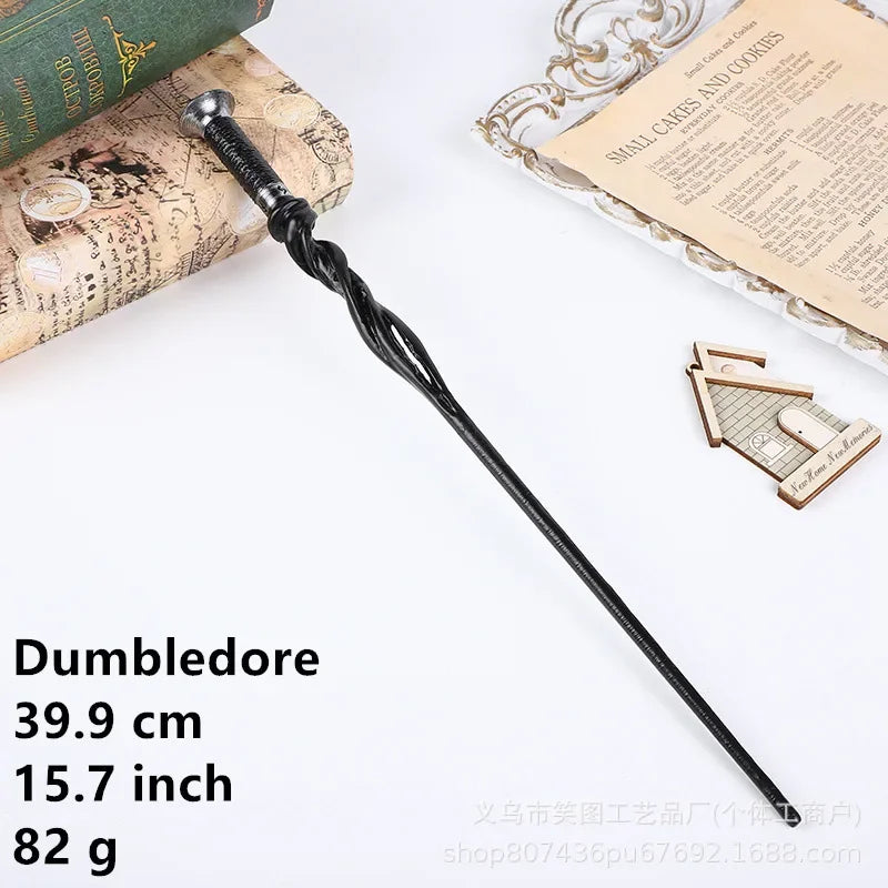 36 Styles Harry Magic Wand Resin Material Built in Steel Core Dumbledore Staff Cosplay Voldemort Props Christmas Gift Kid