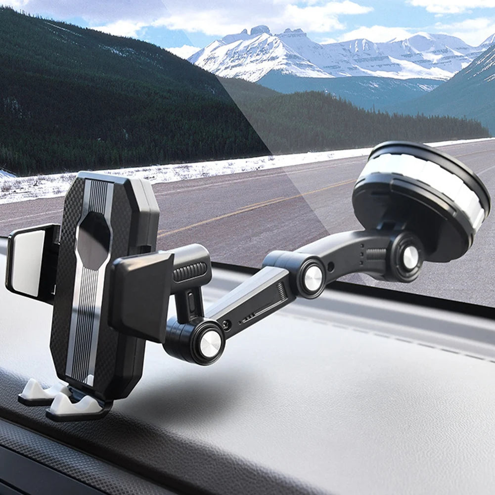 360° Rotation Universal Car Phone Holder Moblie Windshield Mount For iPhone Samsung Xiaomi Hand Free Driving Car Phone Stand