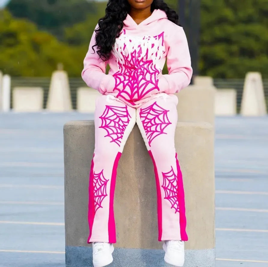 Sudadera con capucha con estampado de araña Y2k para hombre y mujer, estilo hip hop, chaqueta de manga larga, abrigos, top, sudadera con capucha holgada informal de otoño e invierno de estilo Harajuku