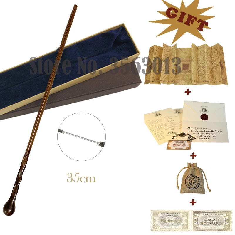 27 Kinds Wands with Map Letter 2 Tickets Necklace Cloth Bag and orginal Box