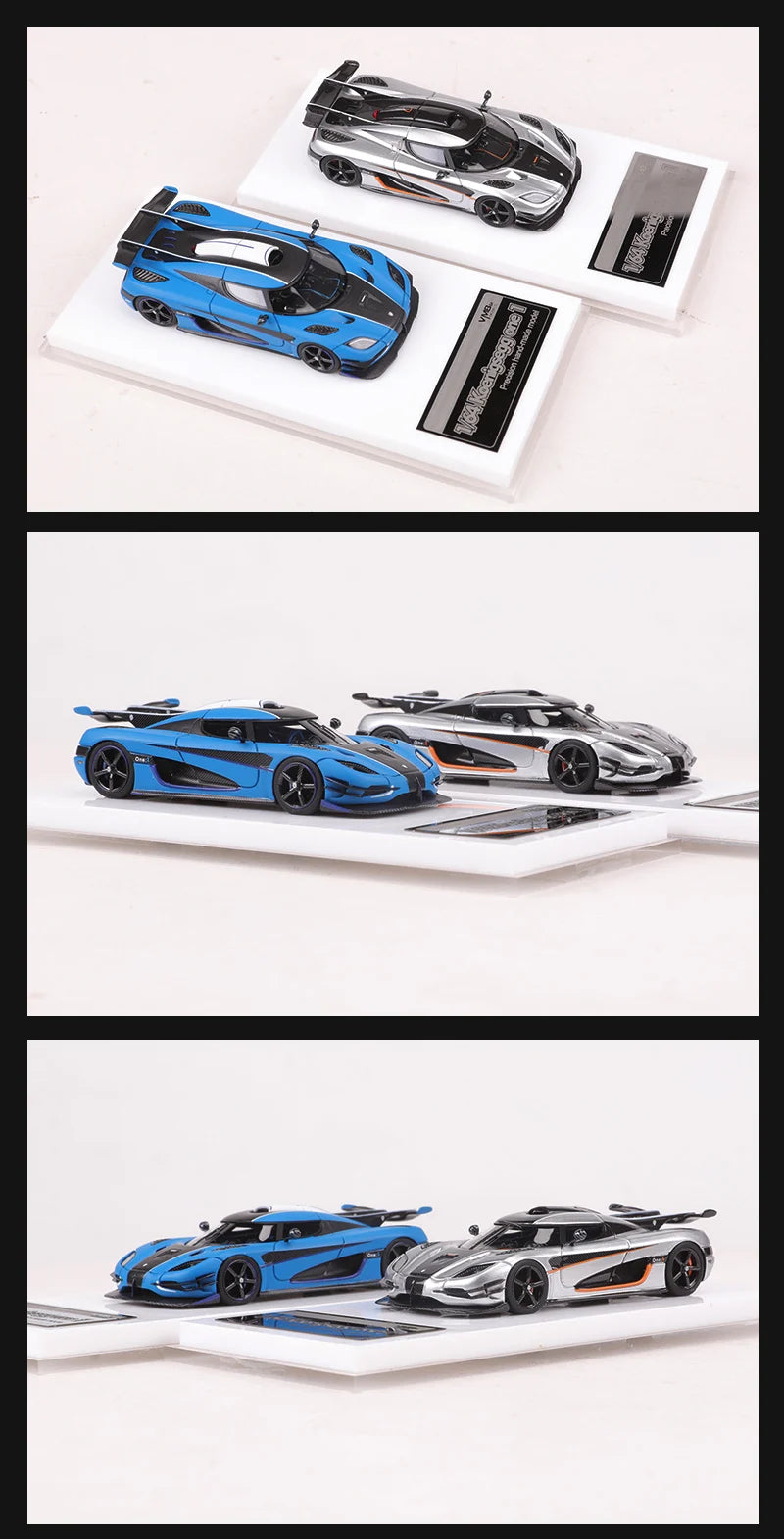 VMB 1:64 One 1 Blue/Silver Resin Model Car Limited Edition