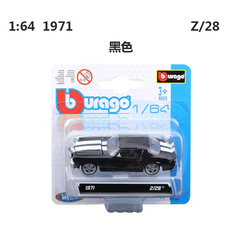 1/64 Simulated Parking Lot Model Classic Static Car Bburago Alloy Diecasting Vehicles Miniature Scene Assembly Display Frame Toy