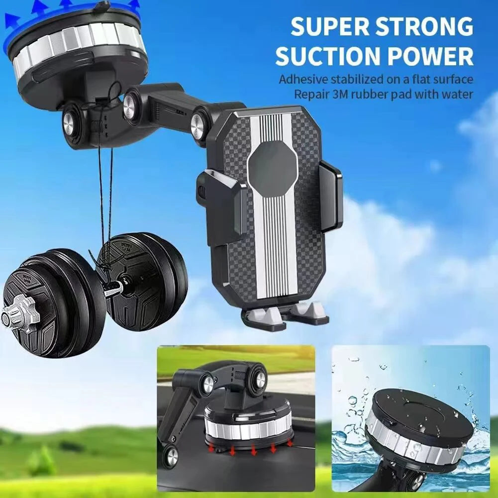 Strong Suction Cup Car Phone Holder Center Console Smartphone Sucker Mount Rack