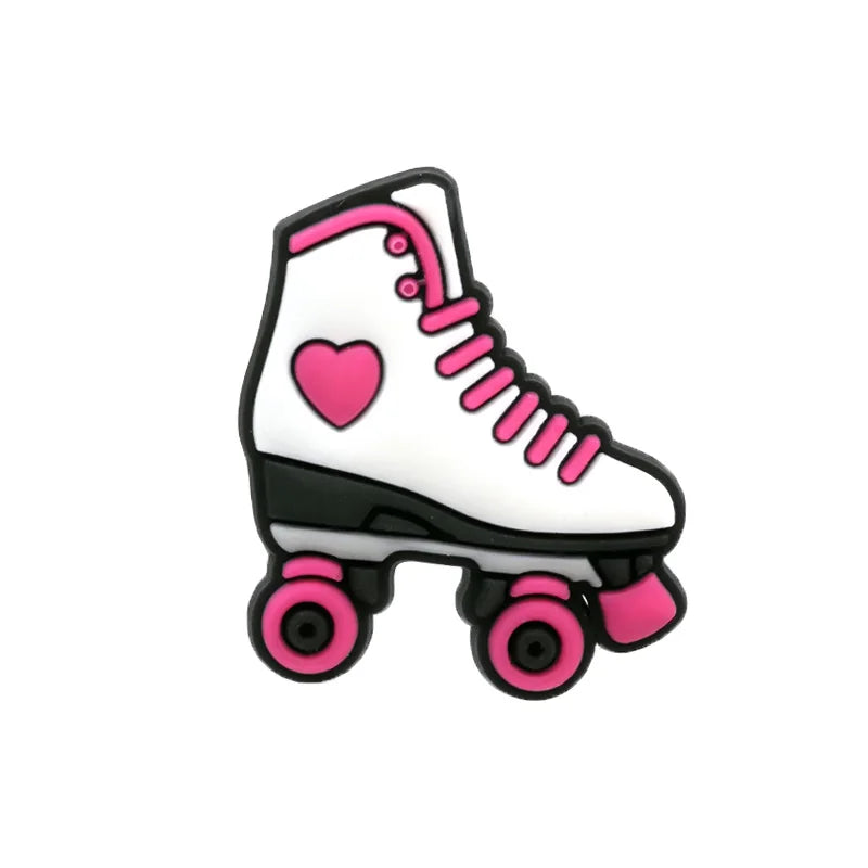 1 breloque pour chaussures en PVC pour filles et femmes, accessoires de maquillage, de rouge à lèvres, de couronne pour talons hauts, adaptés aux sabots, ornements de sandales de jardin