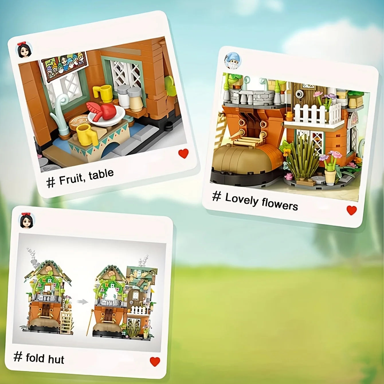 Construcción de cabañas de enanos con forma de zapato, escalera, jardín, minibloques, juguete de construcción para adultos, regalo de Navidad, decoración del hogar