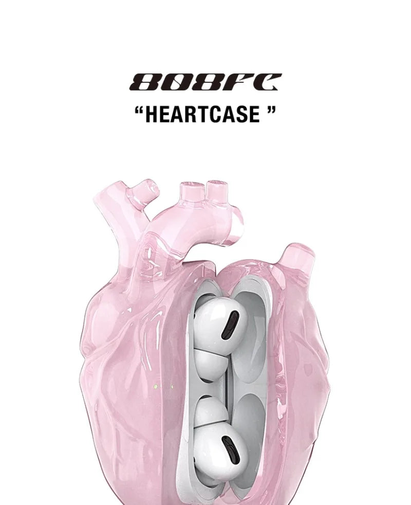 Airpods Pro Case Cover Original Custom Pink Heart Silica Protective Case for AirPods3 Personalized Earphone Accessories Y2k Gift