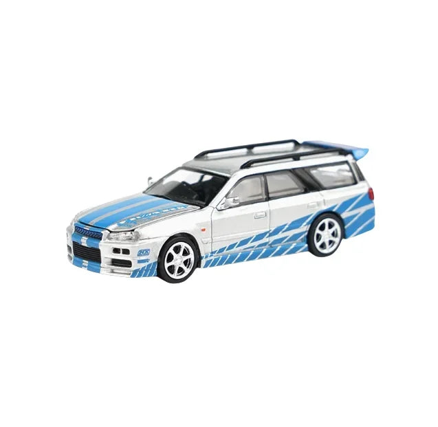 Premium scale model XCARTOYS POPRACE 1/64 Co-branded float series Porsche Martin GTR Alloy model toy, a Christmas gift for boys