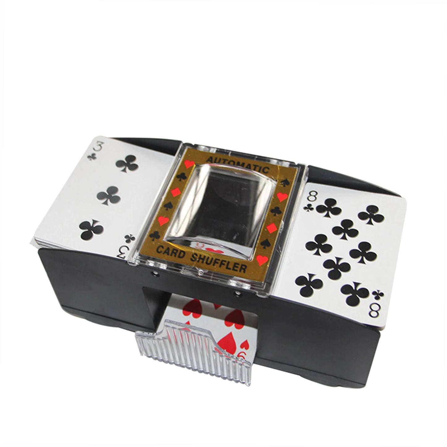 2/4/6 Decks Automatic Card Shuffler Automatic Playing Cards Shuffler Mixer Games Poker Sorter Machine Dispenser for Travel Home
