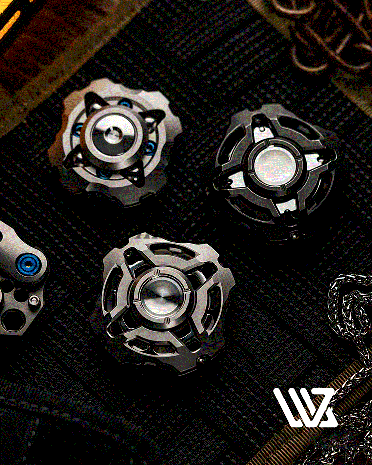 WANWU EDC Zeus X Linkage Structure Titanium Alloy Fingertip Gyro Finger Ring Decompression Toy