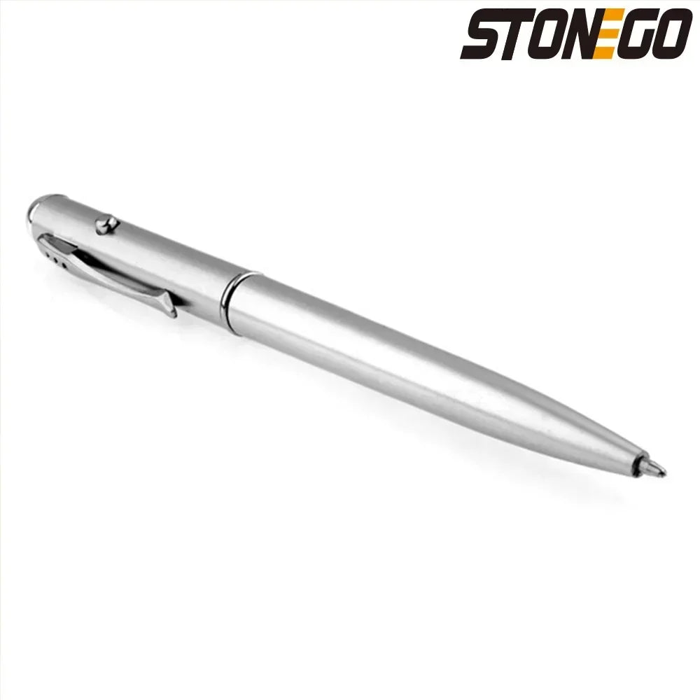 STONEGO Invisible Ink Pen with UV Light Magic Secret Writing Ballpoint Multi Function Pen for Office School Supplies