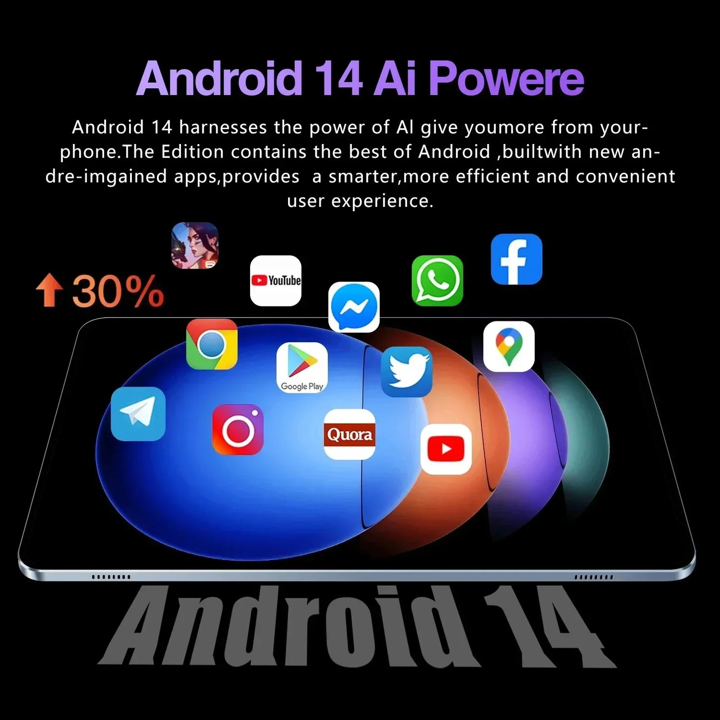 2024 Global Version Pad 6S Pro Tablet 11inch HD 4K Android 14 Snapdragon 888 16GB+1T 12000mAh 5G Dual SIM Bluetooth WiFi GPS Tab