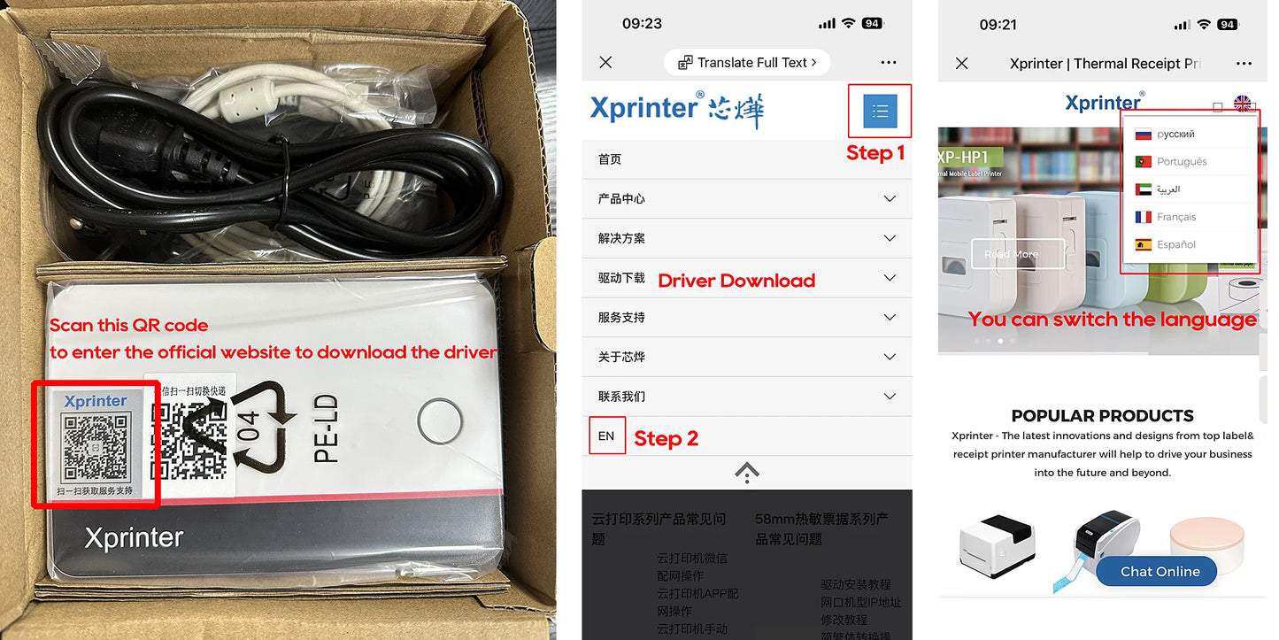 Impresora térmica de etiquetas X-Printer D463B de 80 mm, máquina para fabricar etiquetas de envío de 110 mm, USB, Bluetooth, impresión de códigos de barras de 3 o 4 pulgadas