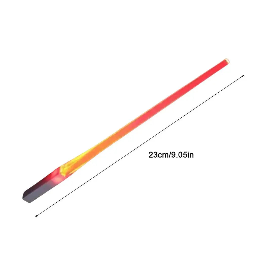 1 par de palillos luminosos con forma de sable de luz LED, desmontables, lavables, reutilizables, sin BPA, para cocina, cenas, fiestas temáticas de StarWar