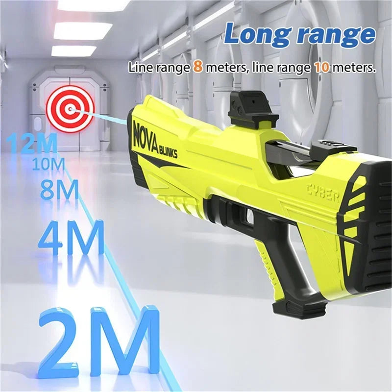 Pistola de agua automática KR con LED de gran capacidad, pistola de agua para disparar, juguetes de verano para piscinas al aire libre para niños