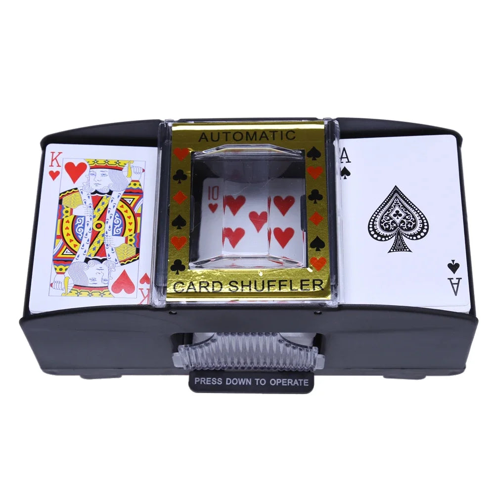 Automatic Playing Cards Shuffler Poker Casino 1/2 Deck Card Shuffling Machine USB Battery-Operated Electric Poker Card Shuffler