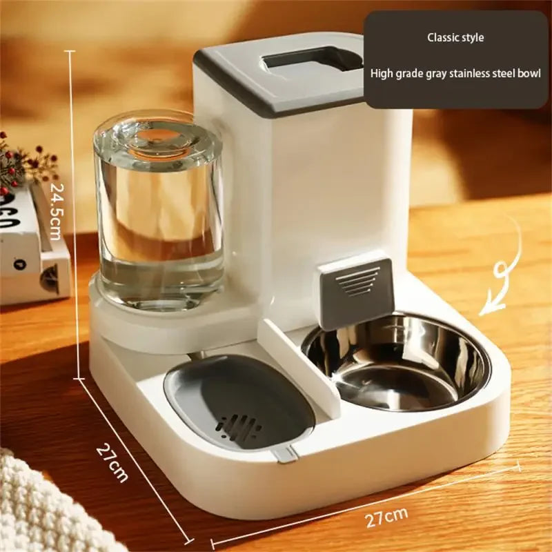 Automatic Cat Dog Feeder Drinking Fountain Water Dispenser Auto Food Bowl Pet Supplies For Dogs Cats Drop Shipping