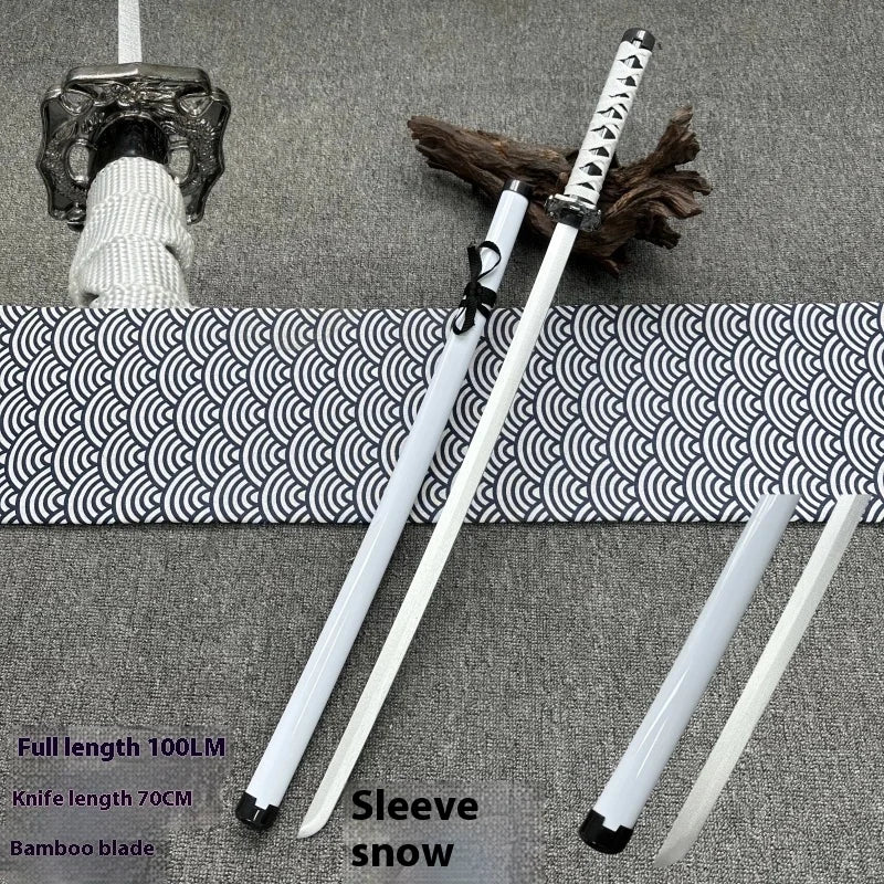Tai Sword Katana Oriental Draw Sword with Sheath Tang Hengdao Wooden Sword Ancient Style Children's Toy Bamboo Wooden