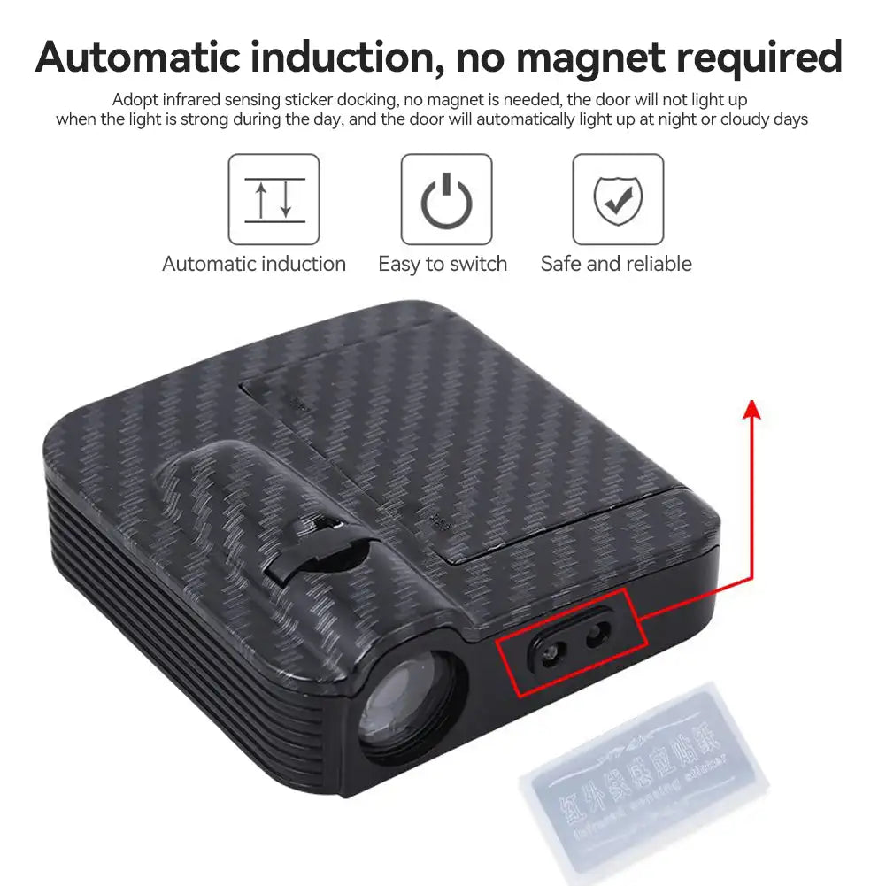 2Pcs/4Pcs Car Angel Wings Wireless Car Door Welcome Courtesy Shadow Projector Lamp LED HD Logo Light Cars Accessories