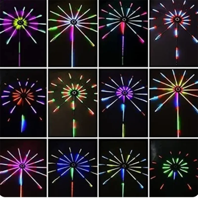 2024 new LED Strip Light RGB Sound Control Symphony Firework Light Wedding Christmas Music Control Full Kit Dream Meteor Lamp