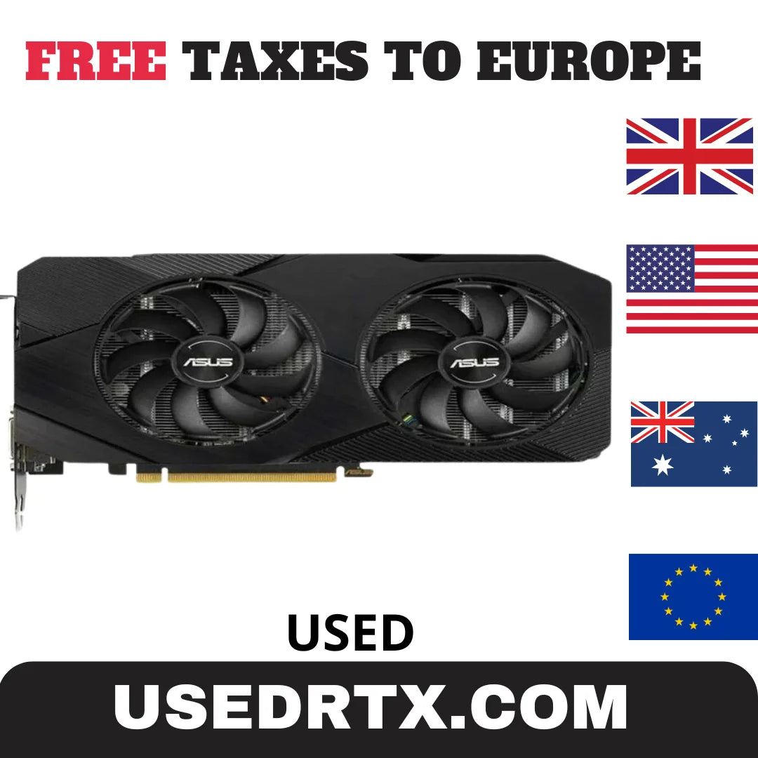 2024 Used ASUS RTX 2060 Super 6GB 8GB 12GB GDDR6 192bit Video Cards GPU Graphic Card RTX2060