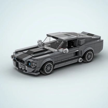 364Pcs MOC Mustang Super Racing Speed Shelby GT500 Bricks Creative Cars Building Block Model Kids DIY Educational Toys Gifts