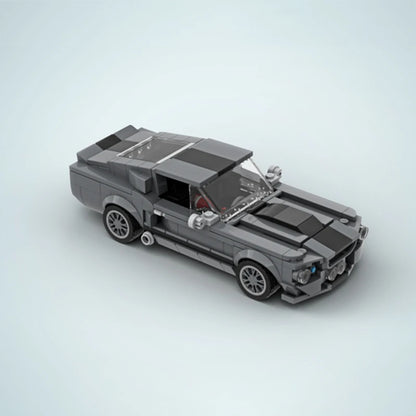364Pcs MOC Mustang Super Racing Speed Shelby GT500 Bricks Creative Cars Building Block Model Kids DIY Educational Toys Gifts