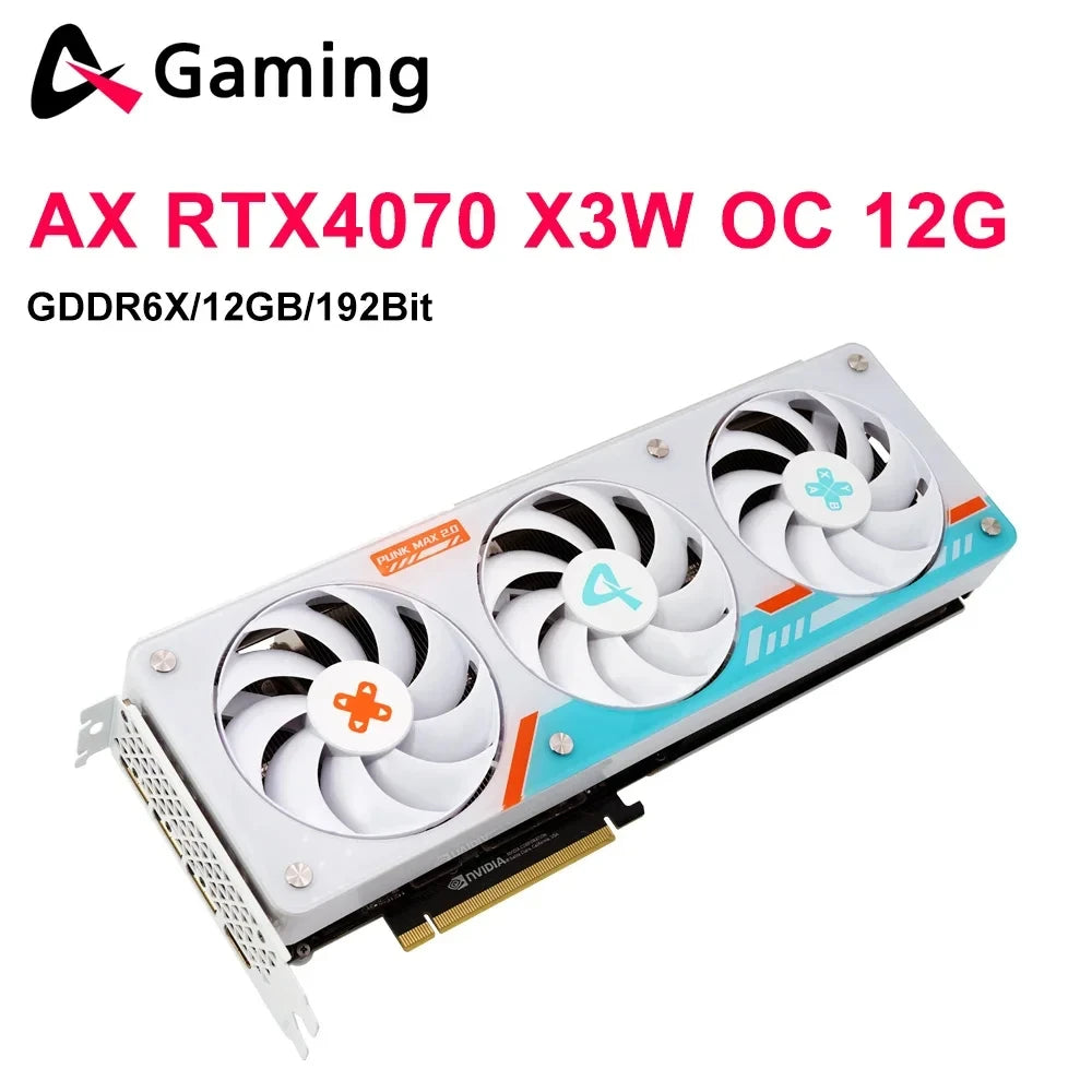 USADO AX GAMING RTX 4070 RTX 4070Ti RTX3070TI RTX 4060 RTX 4060ti RTX 4080 Tarjeta Gráfica Tarjetas de Video placa de video Nvidia GDDR6X