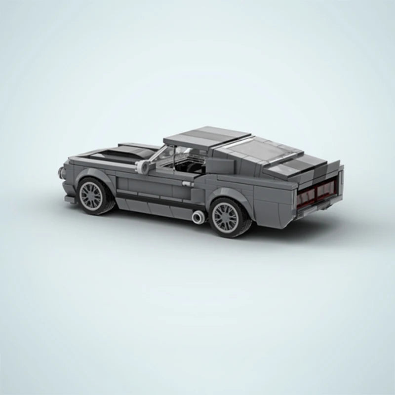 364Pcs MOC Mustang Super Racing Speed Shelby GT500 Bricks Creative Cars Building Block Model Kids DIY Educational Toys Gifts