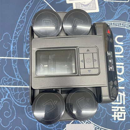 Distributeur automatique de cartes, mélangeur de cartes rechargeable, machine de distribution de cartes à jouer avec 4 boutons d'enchères