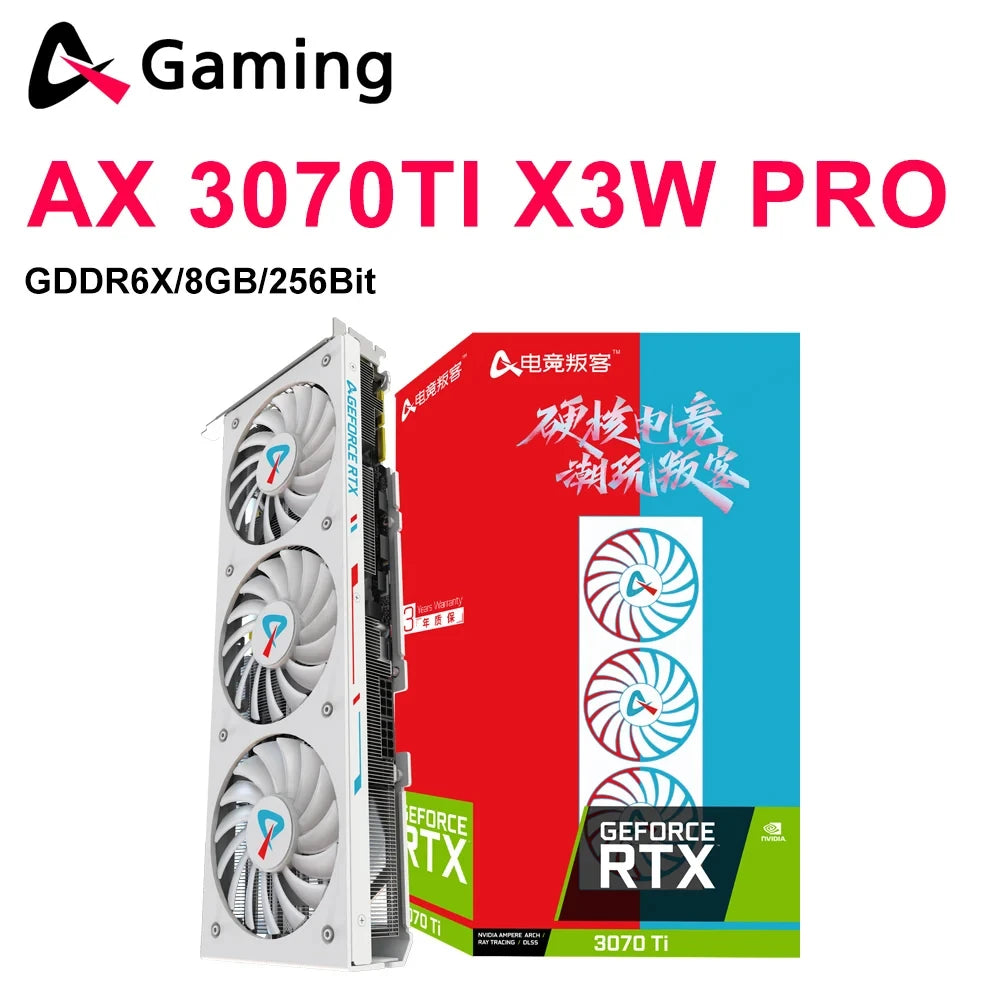 USADO AX GAMING RTX 4070 RTX 4070Ti RTX3070TI RTX 4060 RTX 4060ti RTX 4080 Tarjeta Gráfica Tarjetas de Video placa de video Nvidia GDDR6X